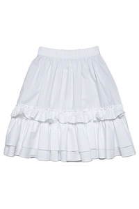 Mm6 Maison Margiela Kids Two-Toned Pleated Skirt