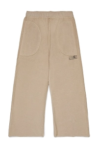 Mm6 Maison Margiela Kids Wide-Leg Logo Pants