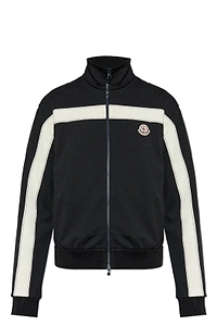 Moncler Contrast Stripe Zip Sweatshirt