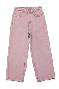 Mm6 Maison Margiela Kids Wide-Leg Slit-Detailed Jeans