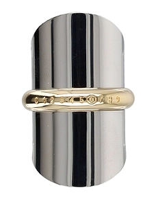 Mm6 Maison Margiela Two-Tone Number Logo Ring