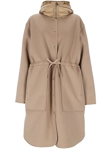 Moncler Drawstring Hooded Coat