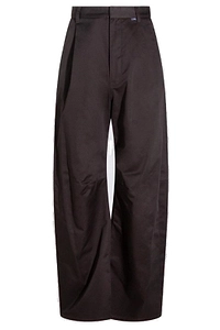 Mm6 Maison Margiela Wide-Leg Logo Patch Trousers
