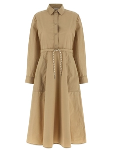 Moncler Drawstring Waist Shirt Dress