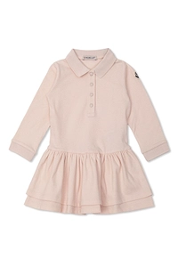 Moncler Enfant Logo Patch Piquet Dress