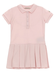 Moncler Enfant Pleated Short-Sleeved Polo Shirt Dress