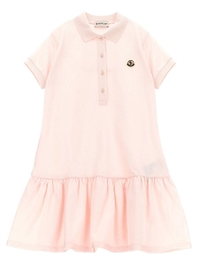 Moncler Enfant Ruffled Hem Polo Dress