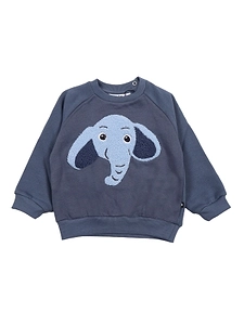 Molo Embroidered Elephant Face Crewneck Sweatshirt