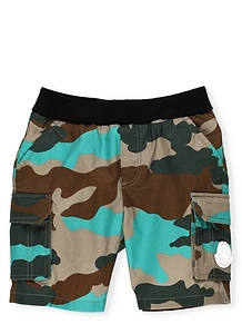 Moncler Enfant Camouflage Print Bermuda Shorts