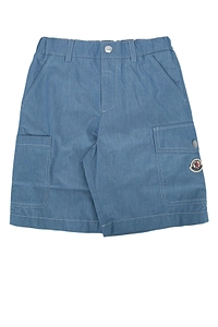Moncler Enfant Chambray Bermuda Shorts