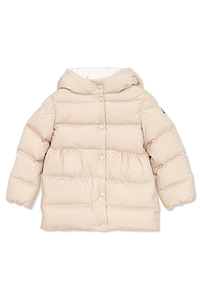 Moncler Enfant Charlotte Hooded Long Down Jacket