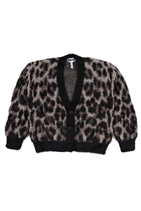 Molo Kids Leopard Printed Cardigan