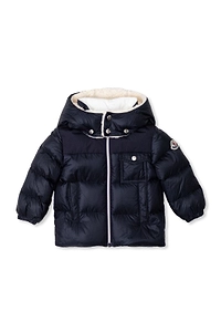 Moncler Enfant Eduard Logo Patch Hooded Padded Jacket