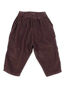 Molo Smiling Face Embroidered Corduroy Pants