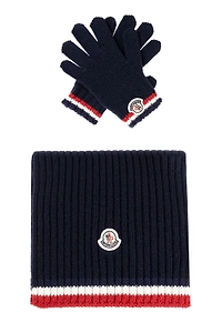 Moncler Enfant Scarf And Gloves Set