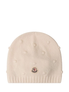 Moncler Enfant Logo Patch Knitted Beanie
