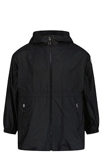 Moncler Enfant Logo-Patch Hooded Raincoat