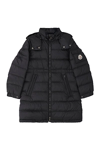 Moncler Enfant Logo Patch Hooded Puffer Jacket