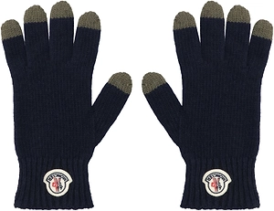 Moncler Enfant Logo Patch Knitted Gloves