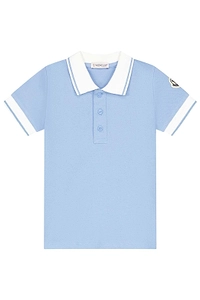 Moncler Enfant Logo-Patch Polo Shirt