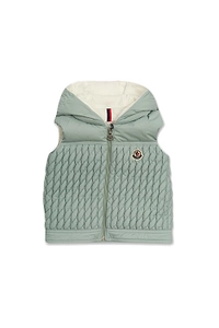 Moncler Enfant Logo Patch Quilted Vest