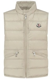 Moncler Enfant Logo Patch Quilted Gilet