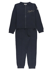 Moncler Enfant Triple Logo Zip-Up Sweatsuit