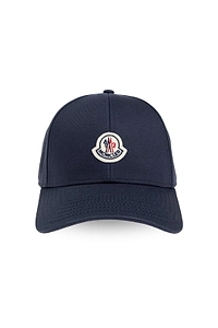 Moncler Logo Patch Curved Peak Baseball Cap