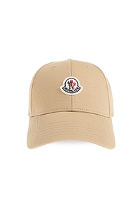 Moncler Gabardine Logo Patch Baseball Cap