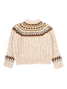 Logo Patch Jacquard Knitted Jumper