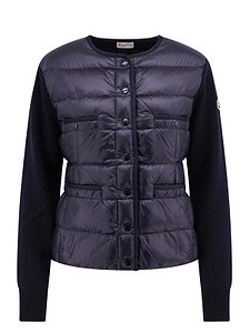Moncler Logo Patch Buttoned Padded Jacket