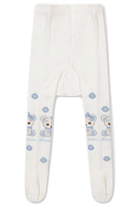 Monnalisa Jacquard Teddy Bear Tights
