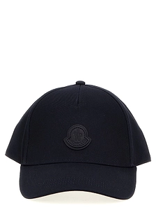 Moncler Logo Patch Curved Peak Baseball Cap