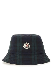 Moncler Reversible Plaid Bucket Hat