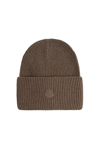 Moncler Logo Patch Knitted Beanie