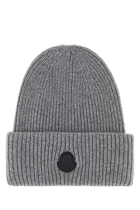 Moncler Ribbed Logo Beanie Hat