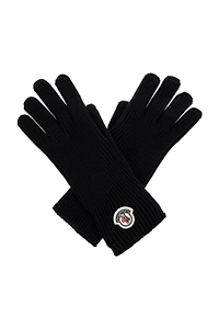 Moncler Ribbed Logo Gloves