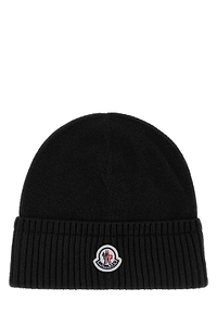 Moncler Logo Patch Knitted Beanie