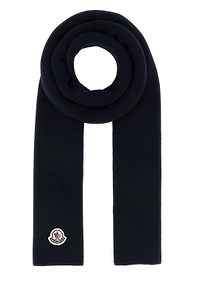 Moncler Ribbed Logo Scarf