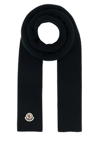 Moncler Logo Patch Knitted Scarf