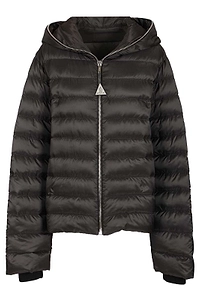 Moncler + Rick Owens Zip-Up Hooded Jacket