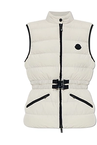 Moncler Romantisme Belted Zip-Up Padded Vest