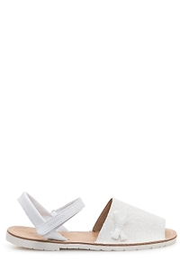 Monnalisa Minorchina Glitter Flat Sandals