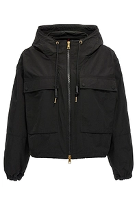 Moncler Logo Patch Zip-Up Jacket