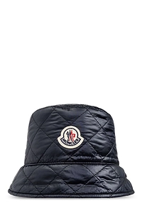 Moncler Logo Patch Quilted Bucket Hat