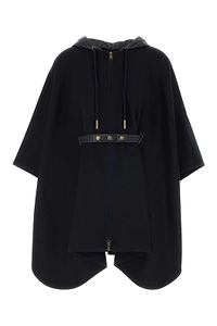 Moncler Belted Drawstring Hooded Cape