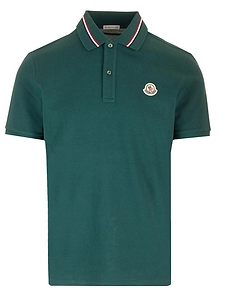 Moncler Logo Patch Short-Sleeved Polo Shirt