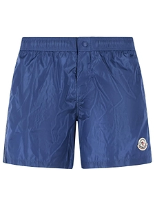 Moncler Logo Patch Swim Shorts