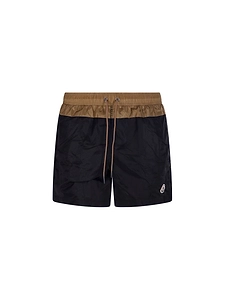 Moncler Logo Patch Swim Shorts