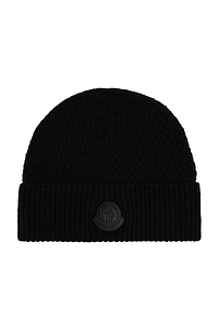 Moncler Textured Knit Beanie Hat